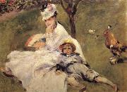 Madame Claude Monet aver son Fils renoir